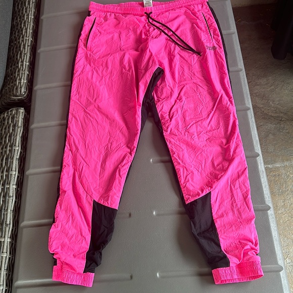 PINK Victoria's Secret Pants - Victorias Secret Pink windbreaker track pant